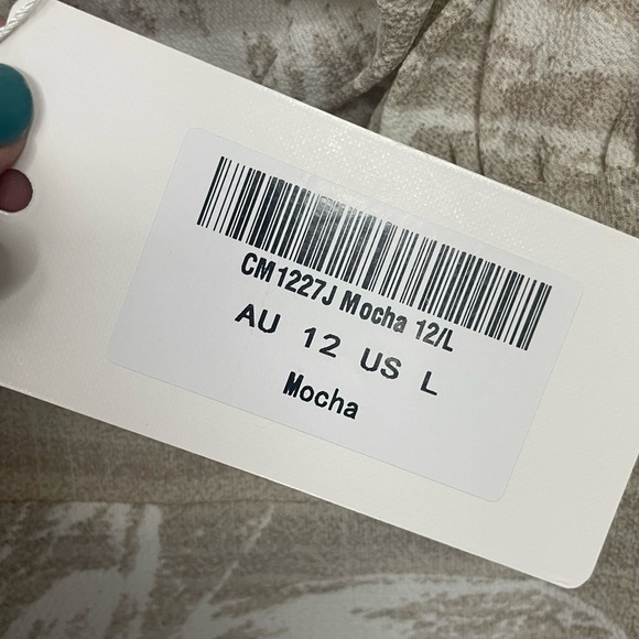 Saints & Secrets Mocha and White Floral Mini Sundress, NWT, Large - Picture 4 of 12